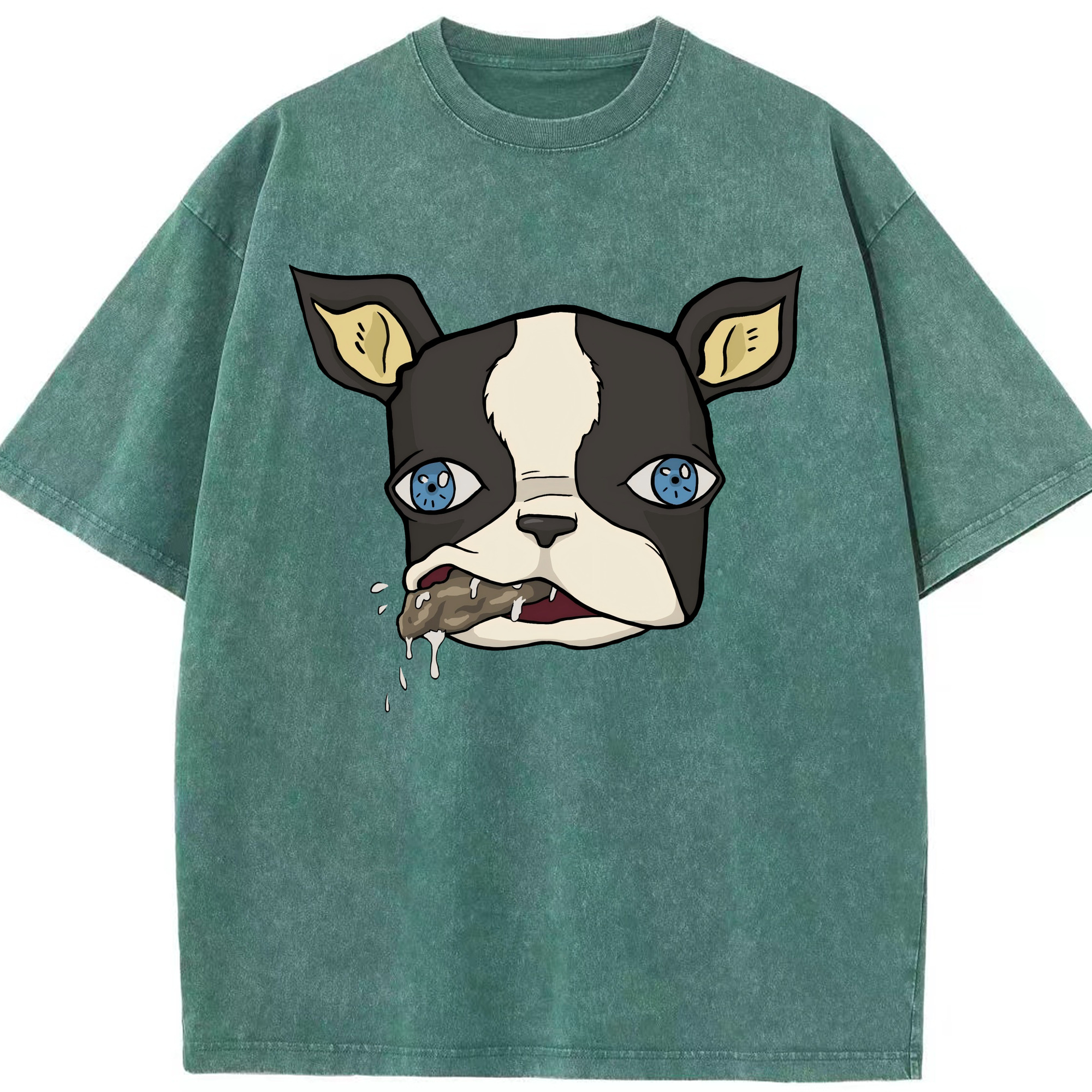 （画像用） ジョジョの奇妙な冒険 イギー JoJo's Bizarre Adventure Iggy 綿100% ヴィンテージ風 半袖Tシャツ（フロントプリント）